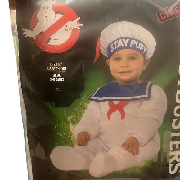 Ghostbusters Infant Stay Puft Halloween Costume - Picture 2 of 3